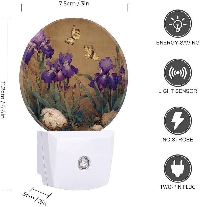 Night Lights Plug Into Wall, Classical Vitality LED Smart Light Sensor Night Light Auto Dusk to Dawn for Hallway, Bedroom, Bathroom, Stairway