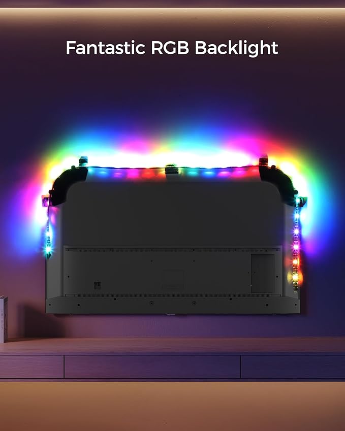 D1 PRO LED Strip Lights for TV 2.3M for 40" Below RGB Strip Lights for 4K 60hz with Gaming,Music Rhythm Mode LED Strip Come with HDMI Box