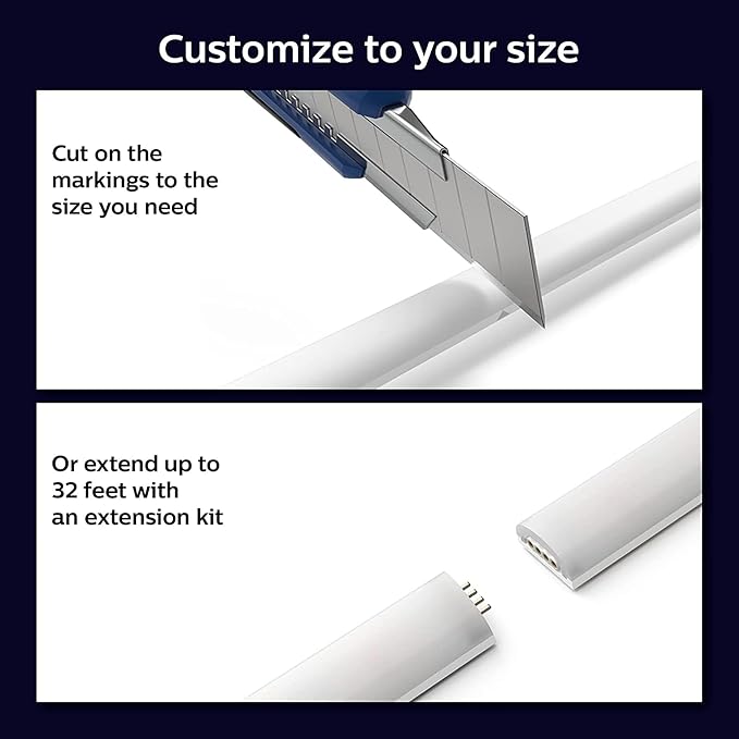 Philips Hue Indoor 6-Foot Smart LED Light Strip Base Kits with Plugs - Flowing Multicolor Effect - 2 Pack - Control with Hue App - Compatible with Alexa, Google Assistant and Apple HomeKit