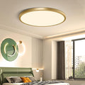 12 Inch Gold LED Ceiling Light, 3000K Warm White, 24W Gold Flush Mount Ceiling Light, 3200LM Round Low Profile Ceiling Lights for Bedroom, Living Room, Dining Room