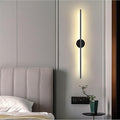 Indoor Long Wall Light Modern LED Minimalist Sconce with Motion Sensor Interior Acrylic Black Lamp Inside Fixtures Living Room Bathroom Front Door Bedroom