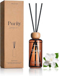 M&SENSE Reed Diffuser Set, White Gardenia Scented 6.3 fl oz Natural Essential Oil Diffusers with Sticks, Non-Toxic Organic Air Freshener, Long-Lasting Fragrance Oils for Home Office Bathroom Bedroom