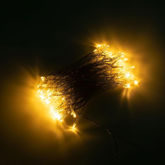 LED Fairy String Lights, 10M/32.8ft Decorative LED Firefly String Lights Garden Home Party Wedding Festival Decorations Crafting Battery Operated Lights, Warm White Includes Controller