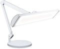Neatfi Ultra 3,500 Lumens LED Desk Lamp – 45W, 26” Wide Metal Shade, 270 SMD LEDs, Shadow-Free | Adjustable Brightness | Non-Flickering Task Light for Nail, Craft & Office (Non-CCT with Base, White)
