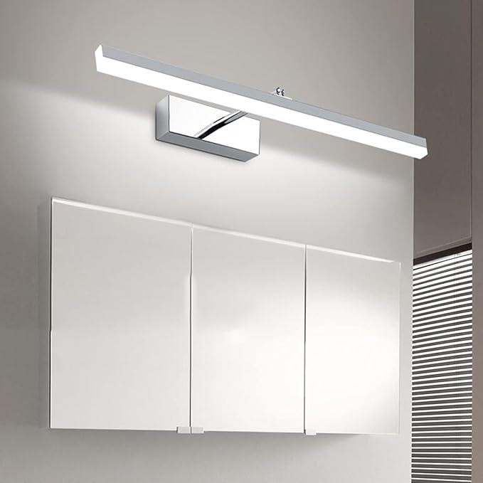 Vanity Lighting LED Mirror Front Light Waterproof Anti-Fog Bathroom Mirror Light Stainless Steel Rotatable Wall Light Make-up Light, Mirror Cabinet Light Bath Lights