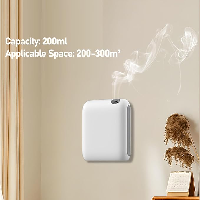Essential Oil Diffuser, 200ml Smart Scent Air Machine Timing Function APP Control Relaxing Aromatherapy Fragrant Oil Humidifier Vaporizer Cold Air Diffuser for Home