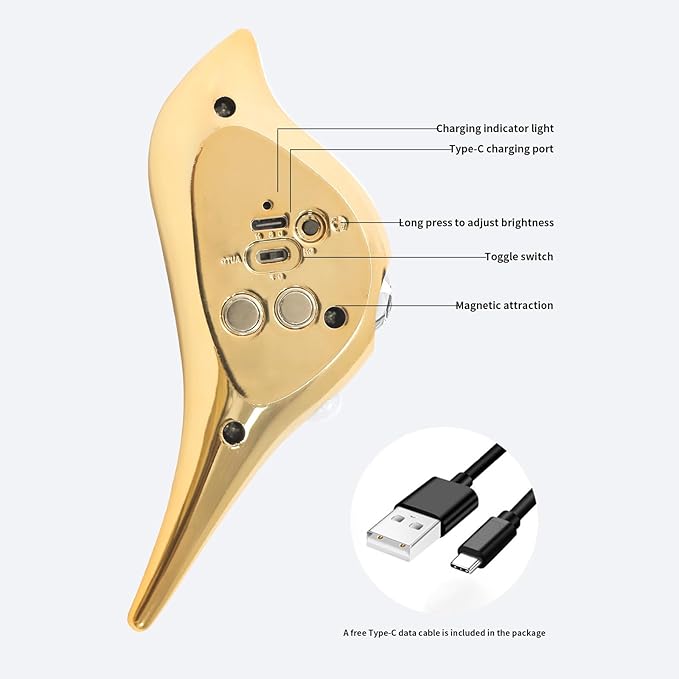 Motion Sensor Wall Light: 1200mAh Rechargeable Wall Sconce Set of 2 Magnetic Stair Lights Indoor Wireless Wall Sconces Night Light for Kids Elderly Bedroom Hallway Home Decor (Gold)