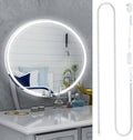 MY BEAUTY LIGHT LED Vanity Lights Strip for Mirror, 6000K Bright Daylight White Vanity Mirror Lights, 3.28FT Dimmable Makeup Light, ELT Approval 24V Stick on Lights for Mirror