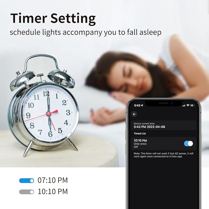 Smart Light Bulbs,Full Color Changing Dimmable LED Bulb,Compatible with Alexa and Google Assistant,UL FCC Certified,2.4GHz WiFi+Bluetooth LED Light Bulbs, Music Sync Smart Home Lighting (4)