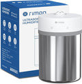 Stainless Steel Humidifier, 4L Ultrasonic Cool Mist Humidifiers with Only 3 Parts Easy to Clean, Top Fill Humidifier with 1-9H Timer, 28dB Whisper-Quiet, Filterless for Bedroom Large Room