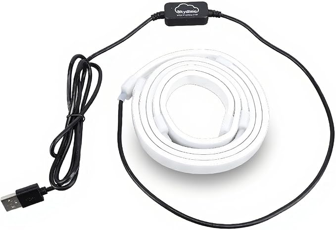 Heayzoki Screen Sync RGB Light Strip for 27 Inch Monitor, 16 Million Colors, USB Powered PC Gaming Ambient Backlight Music Mode PC Client Control, 65 LED Beads