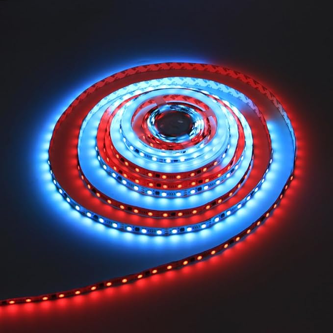 65FT 12V Indoor Chasing Effect LED Strip Light, Pixel Addressable WS2811 RGB LED Strip Light Kit with WiFi Music Sync Controller for Dining/Liveing Room, Kitchen