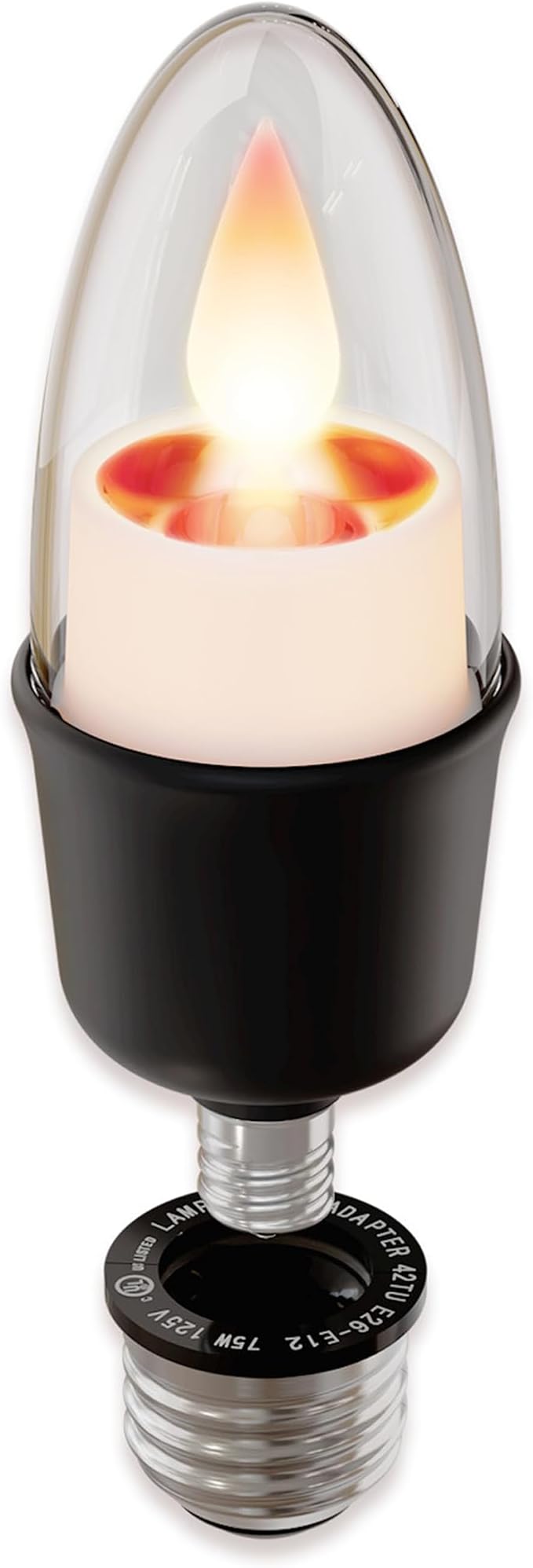 Smart Flameless Candle Lightbulb (Black Bulb)