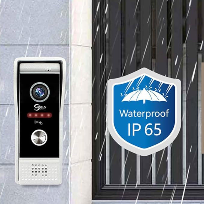 Wired Video Doorbell Apartment Intercom System,10 Inch Full Touch Monitor,1080P Doorbell Camera,TUYA WiFi Smart Home Video Intercom Door Phone Kits IC Unlock for Villa Home,32G