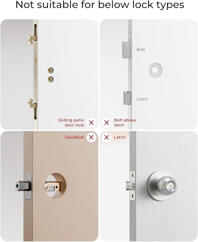 Electronic Smart Door Lock Fingerprint Door Lock with Keypad，Smart Lock for Front Door Children Proof IC Card, App Control & Mechanical Key
