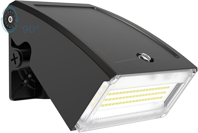 LED Wall Pack Light - 30W/40W/60W Dusk to Dawn Outdoor Lighting - 𝟏𝟐𝟎𝐕 5000K Porch Light, IP65 Waterproof Adjustable Outdoor Security Lighting for Warehouse Yard Barn Garage Factory Loading Bay