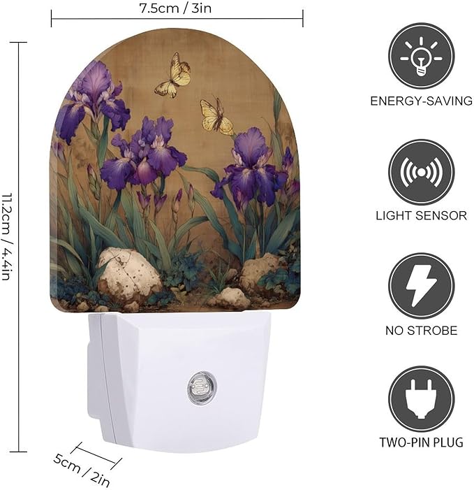 Night Lights Plug Into Wall, Classical Vitality LED Smart Light Sensor Night Light Auto Dusk to Dawn for Hallway, Bedroom, Bathroom, Stairway