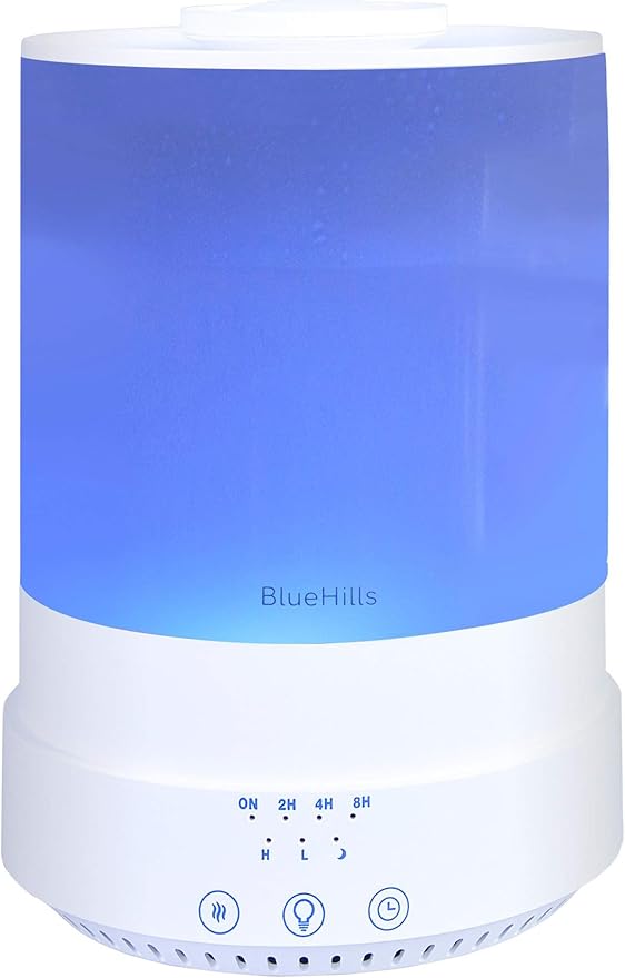 BlueHills Premium Large 2500 ML, 4000 ML and 2000 ML XL Essential Oil Diffusers Humidifier Combo Set of 3 for Large Room Home with Décor LED Lights Great Gift – White.