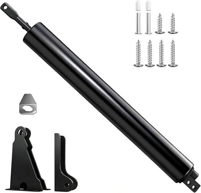 Storm Door Closer, Heavy Duty Pneumatic Screen Door Closer, Adjustable Closing Speed