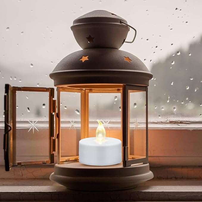 Tea Light, 200 Pack Flameless LED Tea Lights Candles Flickering red 200+ Hours Battery-Powered Tealight Candle. Ideal for Party, Wedding, Birthday, Gifts and Home Decoration