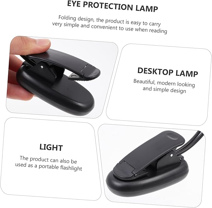 Operitacx LED Desk Lamp Eye Protection 10 Brightness Levels Adjustable Task Light for Reading and Studying USB Charging Suitable for Bedroom and Office