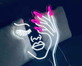 Girl Face Lip Led Neon Sign Light Signs for Wall Decor Bedroom Living Room Neon Light Up Signs for libraire Pub Bar Accessories Decorations Aesthetic Birthday Neon Sign Gifts