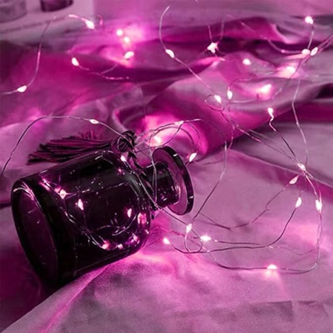 SOCO 16 Pack LED Fairy Lights Battery Operated - 10FT 30LED Copper Wire Mason Jar String Lights, IP65 Waterproof, Bendable for Indoor/Outdoor, Christmas, Wedding, Party, Camping Decor