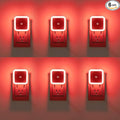 KINUR 6 Pack Red Night Light, LED Night Lights Plug into wall with Dusk to Dawn sensors, Plug in Night Lights for Kids Room, Bedroom, Bathroom, Baby Nursery,Stair Lights, Hallway Light, Daylight