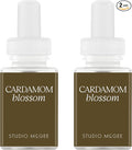 Pura x Studio McGee Home Scent Refill - Smart Air Diffuser - Up to 120-Hours of Luxury Fragrance per Refill - Home Essential - Clean & Safe Diffuser Fragrance - 2 Pack, Cardamom Blossom