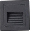 LED Recessed Step Wall Sconce,3W Indoor Outdoor Stairs Light IP65 Waterproof Human Body Induction Wall Lamp Corridor Night Light 85Mm85Mm,A,Ordinary
