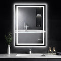 28"x 36" LED Bathroom Mirror with Lights, Backlit & Front Lit, Stepless Dimmable, Anti-Fog, 3 Colors Led Mirror, Memory Function, Led Vanity Mirror for Wall, Tempered Glass, ETL Listed
