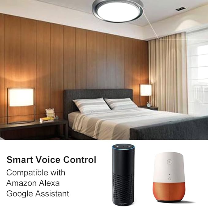AvatarControls Wifi Smart LED Bulb,E26 6.5W Dimmable RGB Multi-color Changing Home Light,Compatible with Alexa/Google Assistant,Supports Remote Control ON/OFF/Color Switch via Android/iOS App
