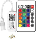 RGBZONE 4 Pin WiFi RGB LED Controller, RF Wireless Remote Control, DC 5V/12V/24V for 5050 3528 5630 RGB LED Strip Lights, Compatible with Alexa Google Home IFTTT