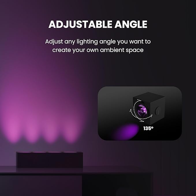 YEELIGHT Spot Light Extension for Cube Smart Lamp, 16 Million Colors Option, RGB Individual Addressable, Dynamic Lighting, Music Flow, WiFi Connected, APP Control, for Bedroom, Living Room, Cube*1