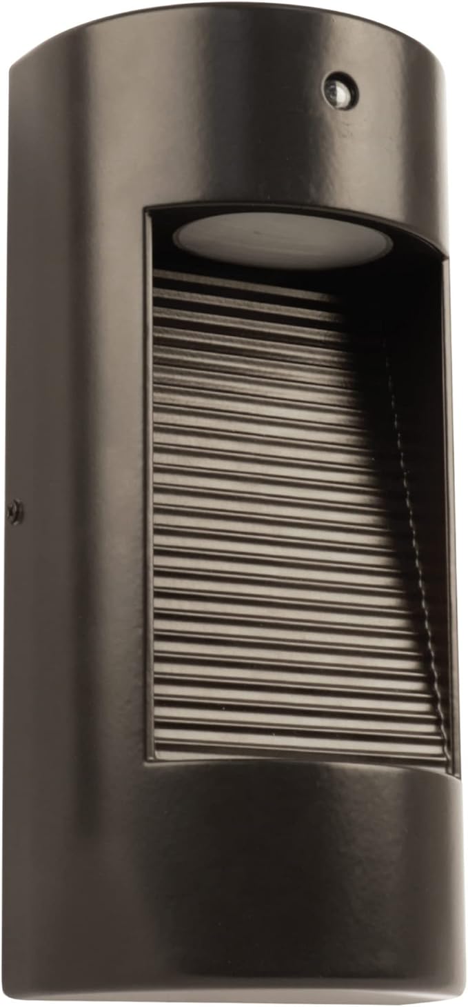 Feit Electric Dusk to Dawn Outdoor Wall Sconce, 12W Half Moon Wall Mount Light Fixture, Integrated LEDs, UV Protected, Weatherproof, 250 Lumens, 5000k Daylight, Hardwired, Bronze S8PHMWM/850/DD/BZ/HD