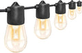 GANA 12V Low Voltage & Safe LED Outdoor String Lights,48FT 15 Shatterproof Bulbs, 2200K Warm White Pergola Lights for Your House's, Garden, Fence, Porch,Balcony,and Bistro