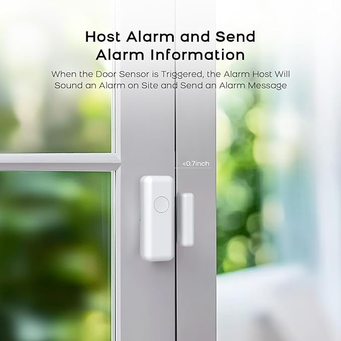 WiFi Wireless Alarm System for Home Security, GSM Home Alarm 24 Piece Kit with Siren, PIR Motion Sensors, Remote Controls, Window/Door Sensors (Tuya and Smart Life APP)