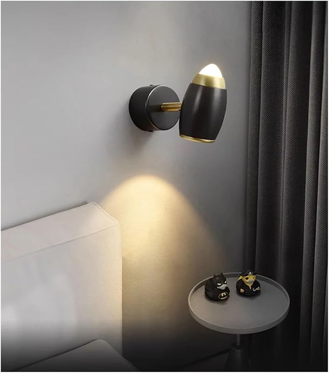 Modern Minimalist Living Room Wall Lamp, Rotatable Bedside Light for Aisles, Simple Design, Stylish Home Decor, Energy Efficient Lighting Solution (Neutral Light)