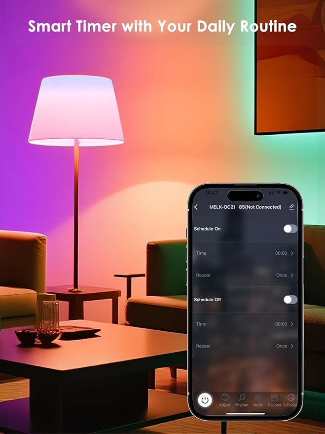 5V Low-voltage Smart LED Light Bulb, Dimmable E26 Screw Base Bulb with Remote Control, 72 Colorful Beads 16 Million Colors 10W Light Bulb with APP Control & Music Sync & Timer for Bedroom Lamp(2-Pack)