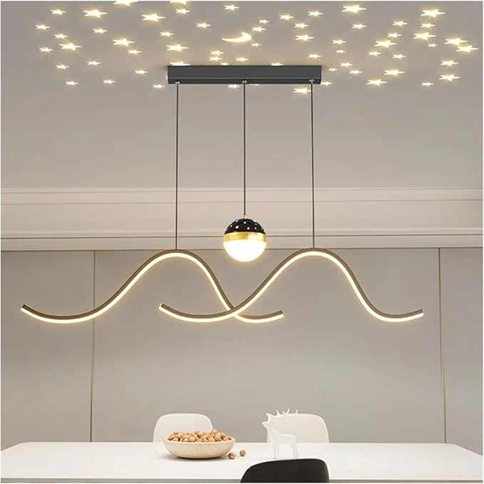 Modern Dining Room Lamparas Decoracion Smart Pendant Lights Decoration Chandeliers Compatible with Dining Room,for Living Room,OneColor