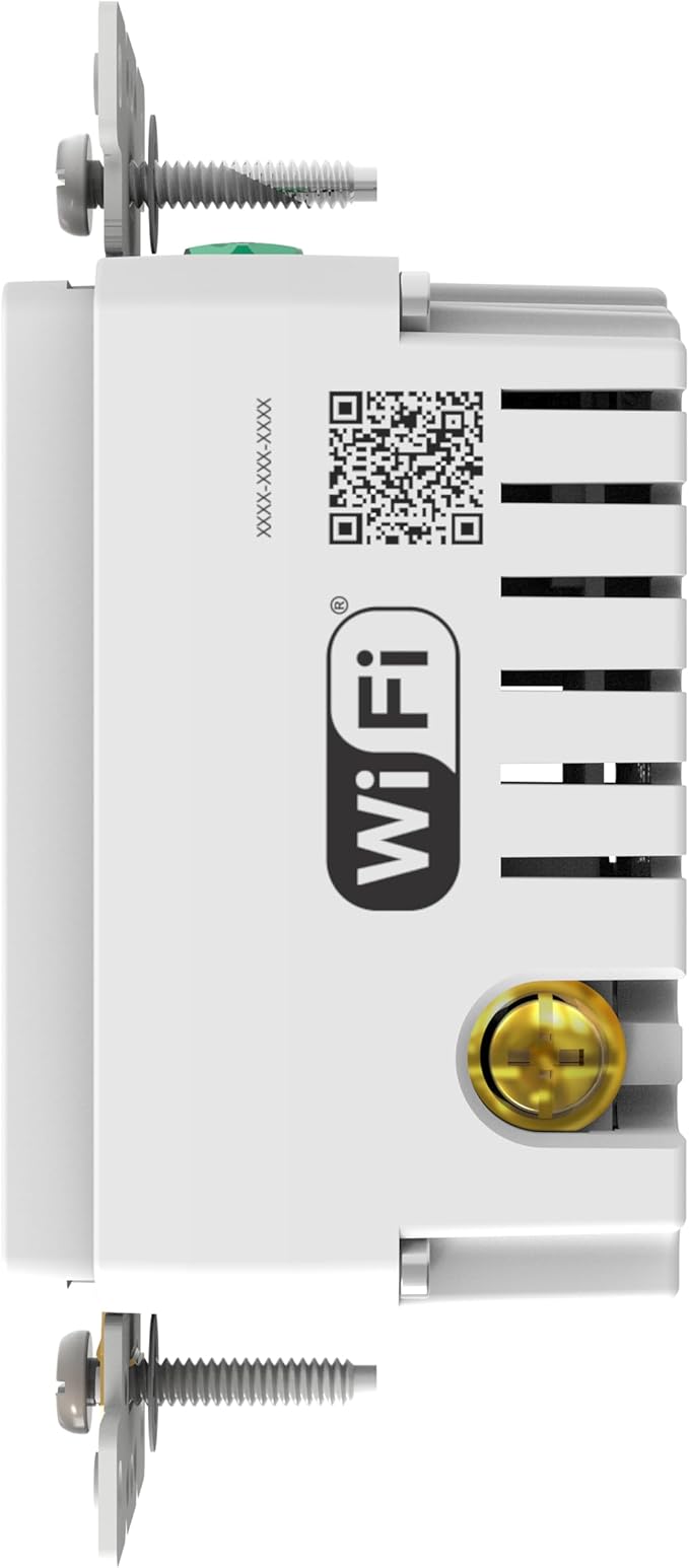 Square D by Schneider Electric X Series 15A 125V Wi-Fi Energy Monitoring Socket Outlet, Tamper Resistant, Needs Neutral Wire, Matter Certified, Compatible with Alexa, Google Home, Apple Home, White