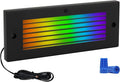 Low Voltage Step Lights, RGBCW, 5W, 8.7 Inch, Black, 12V LED RGB Color Changing for Wired Low Voltage Landscape Lighting of Outdoor Deck Stair Step Fence, Concrete, Surface Mount, ETL, 1PK