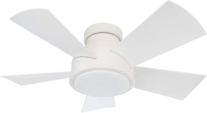 Vox Flush Mount Ceiling Fan FH-W1802-38L-27-MW Modern Forms Fans