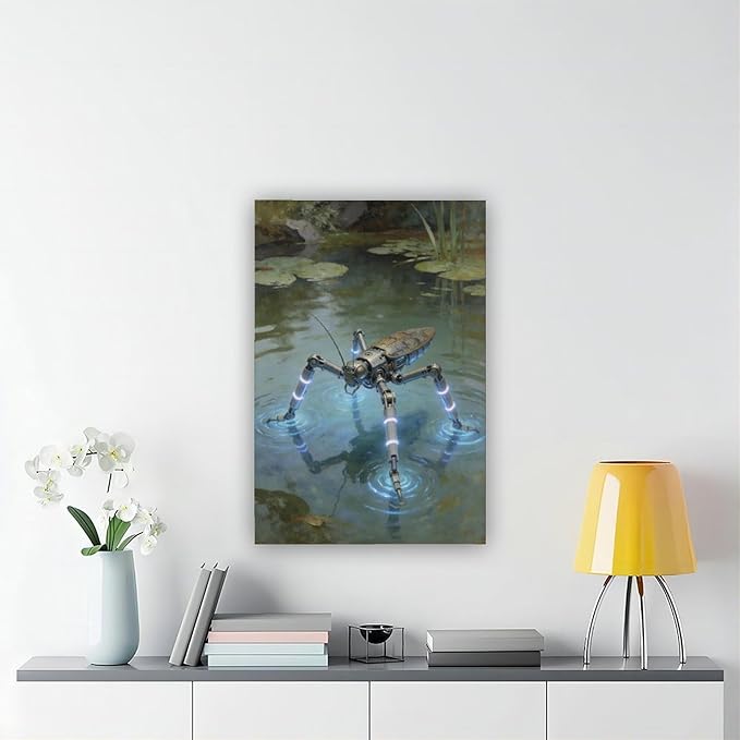 Framed Modern Sci Fi Wall Art for Living Room And Studio Futuristic Minimalist Decor 12x18inch(30x45cm)