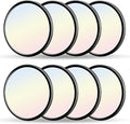 hunhun 8 Pack 3200lm LED Flush Mount Ceiling Light 12 Inch,5CCT Adjustable, Super Slim 0.87 inch led Ceiling Light Fixture for Bedroom, Living Room, Dining Room (Black, 8-Pack)