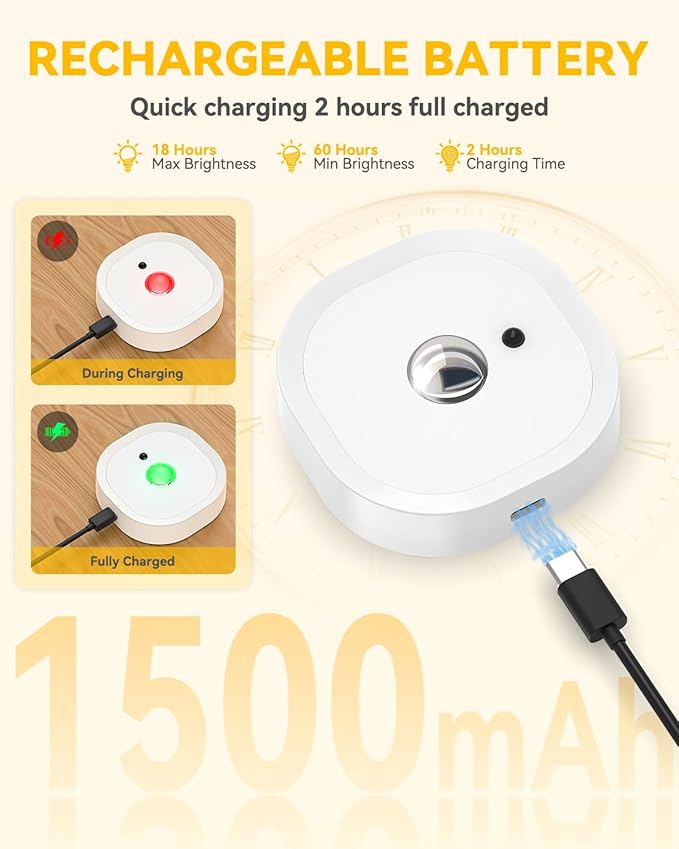 Puck Lights with Remote, Rechargeable Battery Touch Push Lights, 3 Colors Led Under Cabinet Lighting, 1500mAh Wireless Tap Light, Stick on Closet Light for Kitchen, Pantry, Shelves (White 3 Pack)