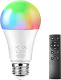 GRV E26 12W Smart LED Bulb with a 2.4GHz Remote Control,RGBCW Color Changing Led Bulb,Stepless Dimmable 3000-6500K,100W Incandescent Lamp Equivalent,A19 1000Lumens,CRI>80,Home Decor,1 Bulb & Remote
