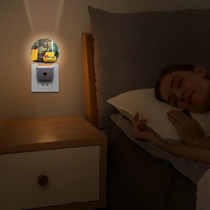 LED Night Light, Vital Interior Smart Sensor Night Lights Plug Into Wall with Auto Dusk to Dawn, Soft Glow Nightlight for Bedroom, Bathroom, Hallway, Stairway