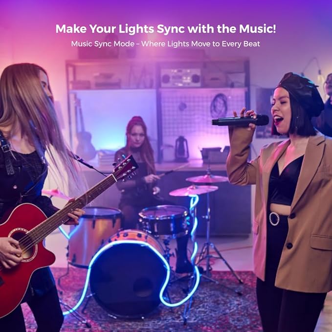 Smart Light Bulbs 2 Pack, A19 Color Changing LED (800 Lumens), WiFi & Bluetooth, Music Sync, Compatible with Alexa & Google Assistant, No Hub Needed, 16 Million Colors