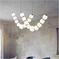 Modern Home Decor Led Lights Pendant Light Lamps for Living Room Chandeliers for Dining Room Hanging Light Indoor Lighting(RC Remote dimming,2 String 18 Heads)
